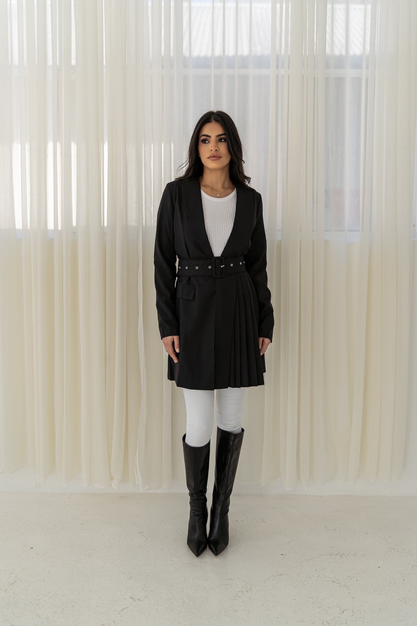 Belted Buckle Blazer