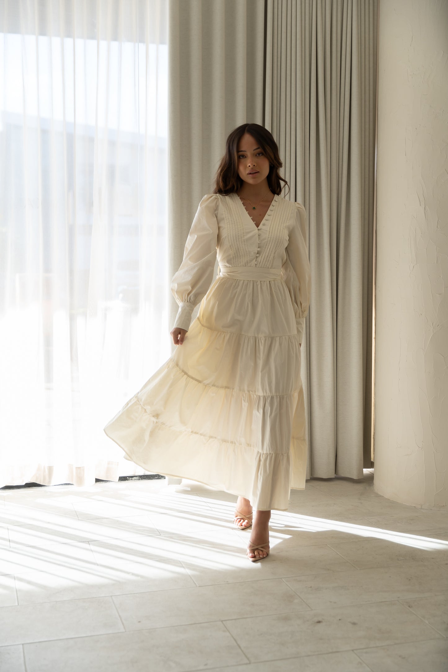 Grace Maxi Dress- Cream
