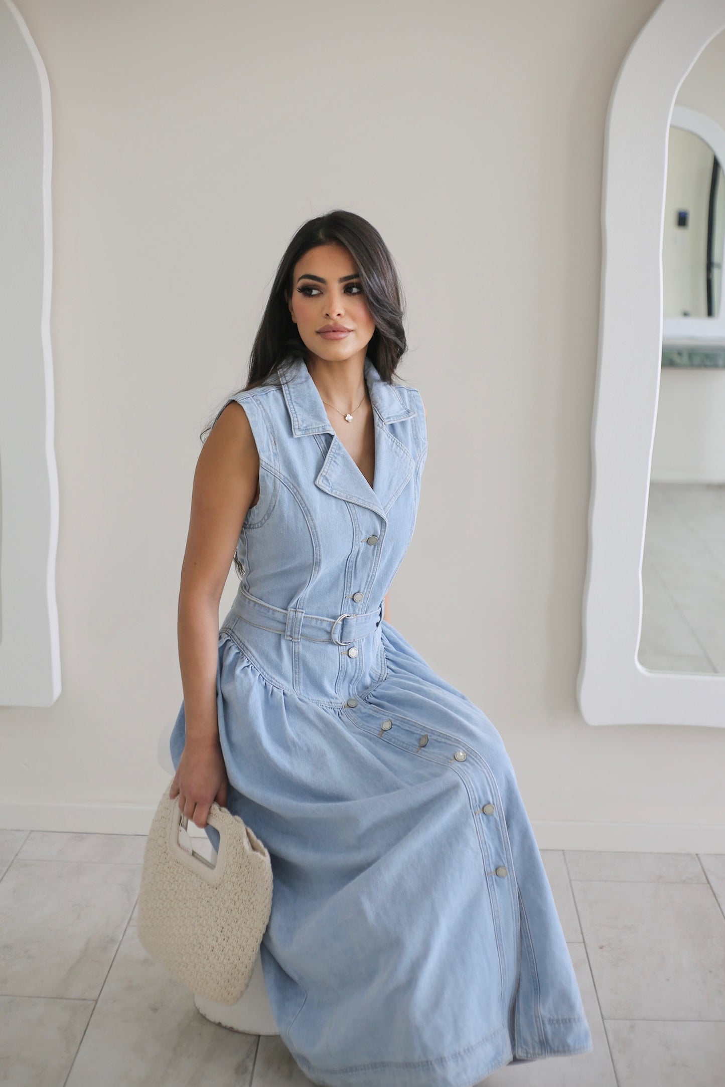 Denim Sleeveless Dress