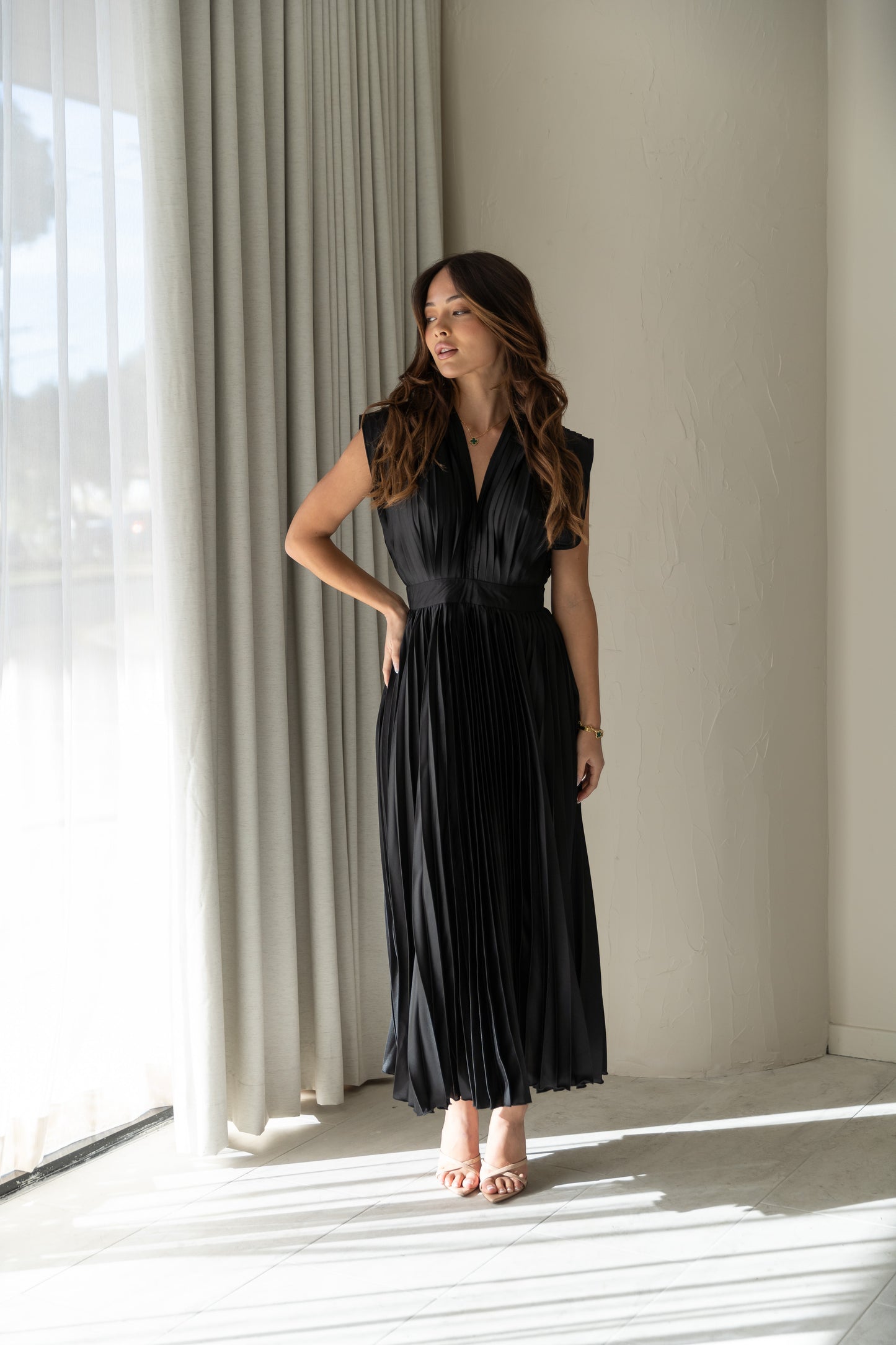 Perfect Pleated Maxi Dress
