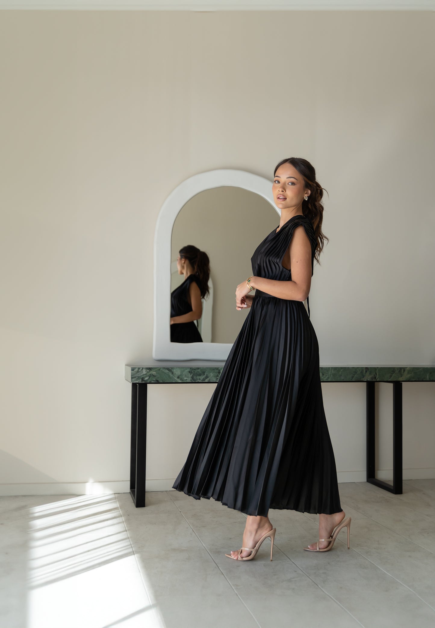 Perfect Pleated Maxi Dress
