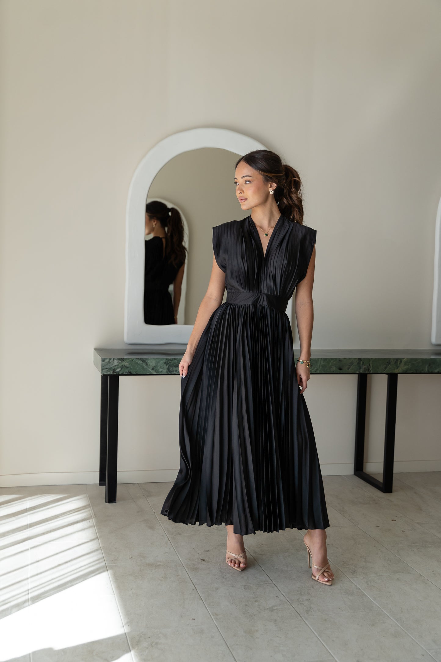 Perfect Pleated Maxi Dress