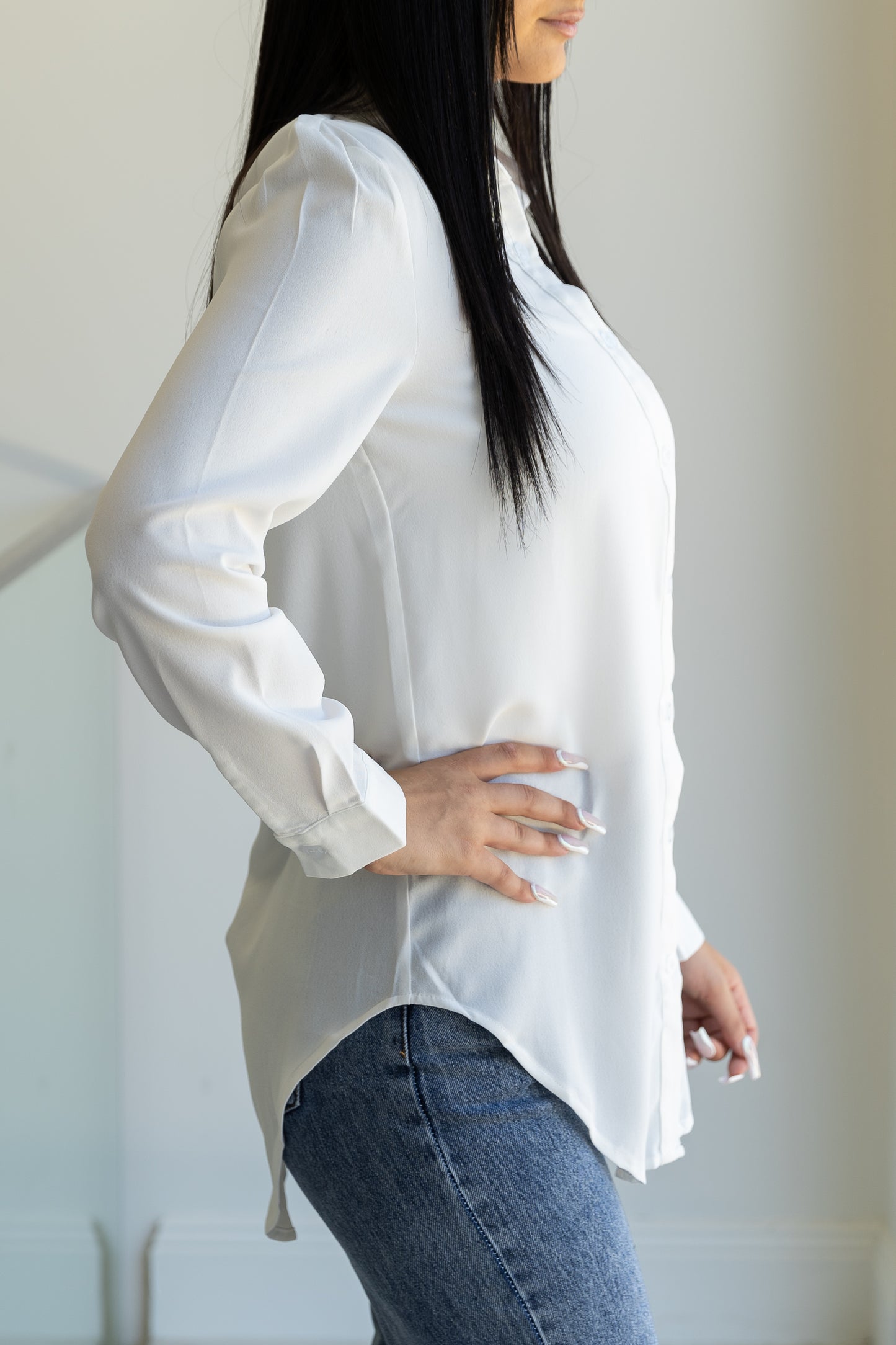 Button Up Long Shirt