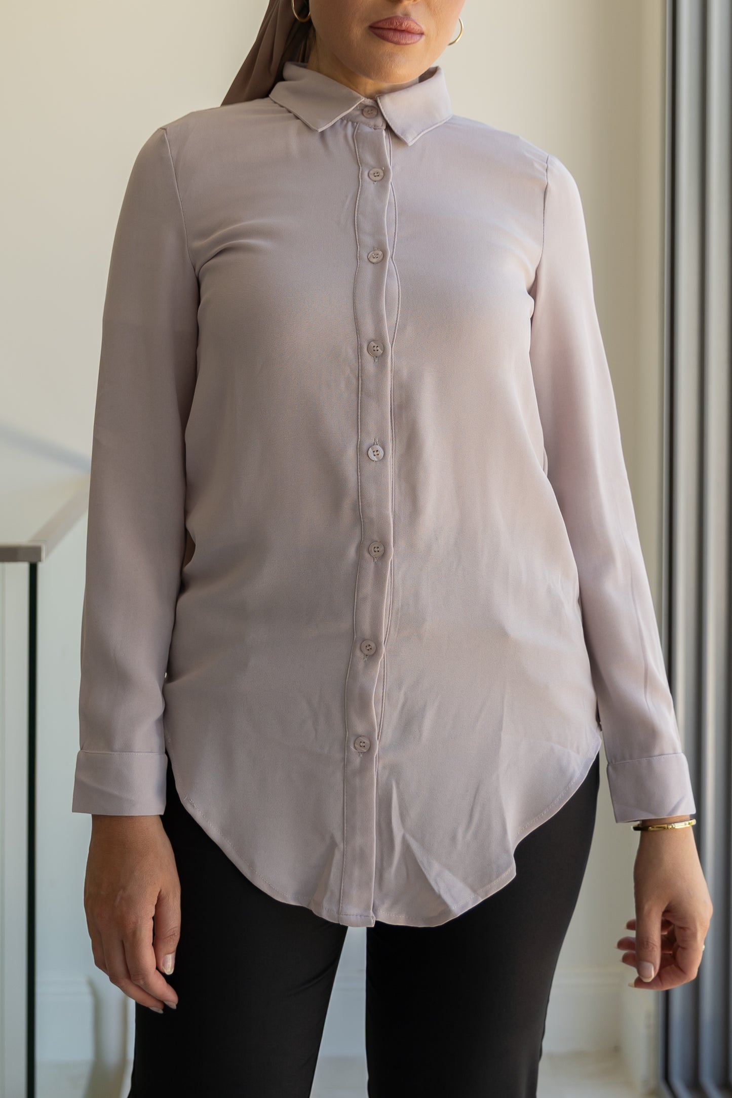 Button Up Long Shirt