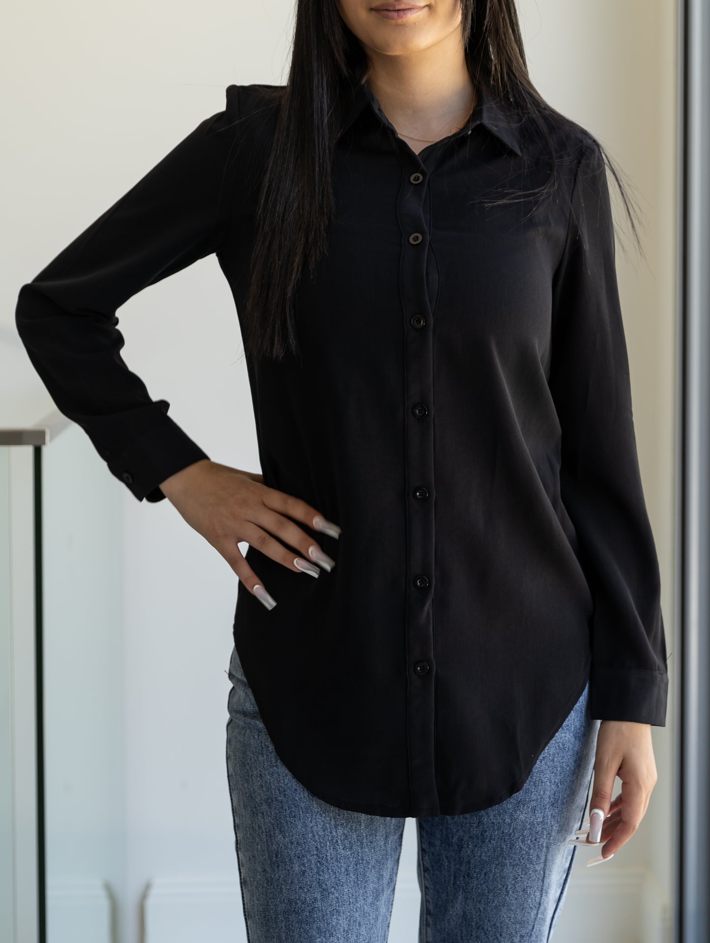 Button Up Long Shirt