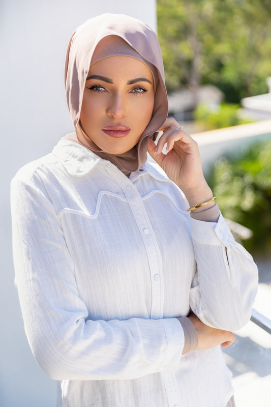 Embroidered Detail Button Shirt